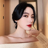 Fragrance Lily Flower Earrings Korean Style Women's Short Earrings