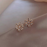 Fragrance Lily Flower Earrings Korean Style Women's Short Earrings