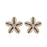 Fragrance Lily Flower Earrings Korean Style Women's Short Earrings