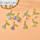 Tulip Rice Bead Pendant DIY Earrings Necklace Jewelry