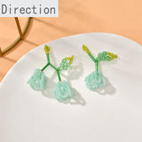 Tulip Rice Bead Pendant DIY Earrings Necklace Jewelry