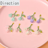 Tulip Rice Bead Pendant DIY Earrings Necklace Jewelry