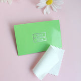 Green Shell & Silver Jewelry Polishing Cloth 100 Sheets