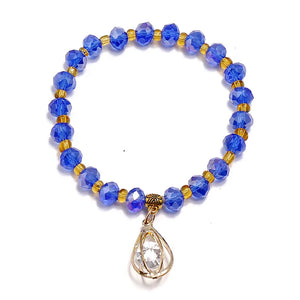 Small Fresh Crystal Drop Pendant Bracelet Women