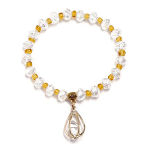 Small Fresh Crystal Drop Pendant Bracelet Women