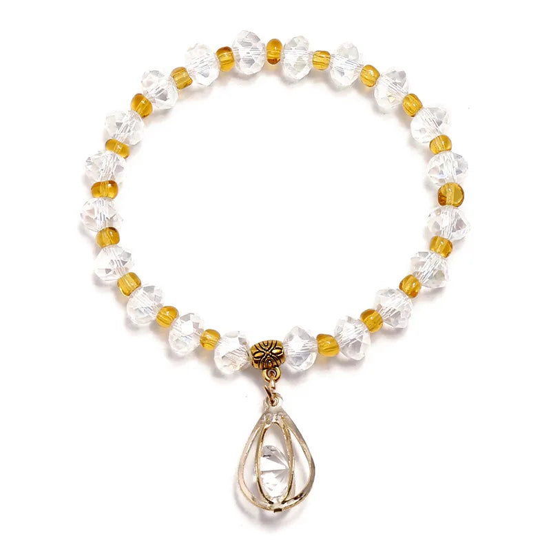 Small Fresh Crystal Drop Pendant Bracelet Women