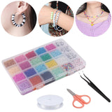 Glass Seed Beads with Letter Beads Kit for Jewelry Making