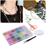 Glass Seed Beads with Letter Beads Kit for Jewelry Making