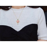 Small Heart Necklace Shell Pendant Female Temperament