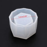 Hexagon Flowerpot Silicone Mould Storage Box DIY Crafts Mold