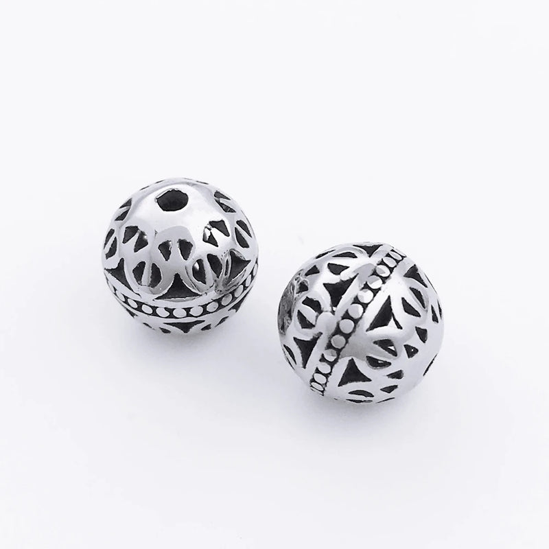 316L Stainless Steel Round Ball Bead for DIY Jewelry Making