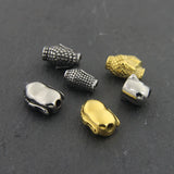 Stainless Steel Buddha Head Beads Charms For Bracelet DIY