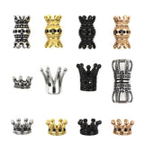 Crown Stainless Steel Beads Charms for DIY Bracelet Jewelry Making