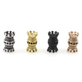 Crown Stainless Steel Beads Charms for DIY Bracelet Jewelry Making