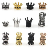 Crown Stainless Steel Beads Charms for DIY Bracelet Jewelry Making