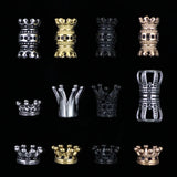 Crown Stainless Steel Beads Charms for DIY Bracelet Jewelry Making