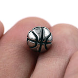 Stainless Steel Basketball Beads Sport Ball Charms DIY Jewelry