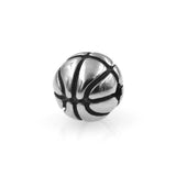 Stainless Steel Basketball Beads Sport Ball Charms DIY Jewelry