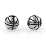 Stainless Steel Basketball Beads Sport Ball Charms DIY Jewelry