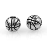 Stainless Steel Basketball Beads Sport Ball Charms DIY Jewelry