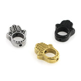 Stainless Steel Buddha Hand Charm Beads for DIY Jewelry Making