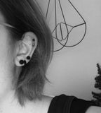 Men's Stainless Steel Hoop Earrings Set Punk Gothic