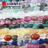 Natural Stone Beads Peridots Aquamarines Pearl Loose Spacer Beads