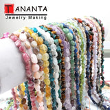 Natural Stone Beads Peridots Aquamarines Pearl Loose Spacer Beads
