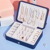 Small Jewelry Box 6 Hook Bracelets Necklace Portable Ornaments Gift