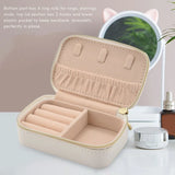 Small Jewelry Box,Portable Travel Jewelry Box Organizer Display Storage Case