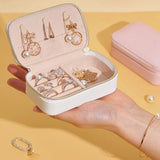 Portable Travel Jewelry Box Organizer Storage for Rings and Earrings