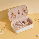 Portable Travel Jewelry Box Organizer Storage for Rings and Earrings