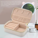 Portable Travel Jewelry Box Organizer - Rings and Earrings