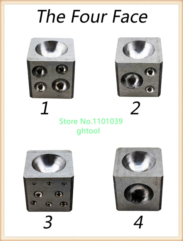 25mm Jewelry Dapping Tools Square Dapping Block