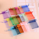 Colorful Organza Bag 7x9cm 100pcs Wedding Favors Packaging Logo