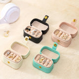 Small Jewelry Ring Box Mini-Travel Jewelry-Case Portable Ring Storage-Case