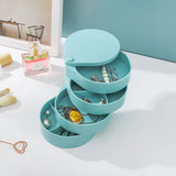 5-Layer Rotating Jewelry Storage Box with Lid