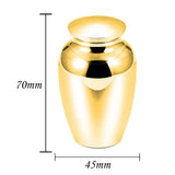 Mini Keepsake Urn for Ashes-Stainless Steel Memorial Ashes Holder