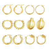 Small Hoop Earrings for Women Girls Stainless Steel Circle Jewelry