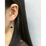 Geometric Wind Flower Agate Earrings 925 Sterling Silver Earrings