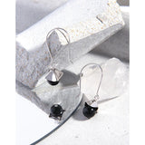 Geometric Wind Flower Agate Earrings 925 Sterling Silver Earrings