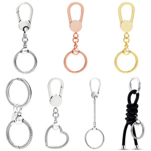 Heart Bag Holder Leather-free Fabric Charm Key Ring
