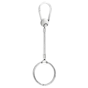 Heart Bag Holder Leather-free Fabric Charm Key Ring