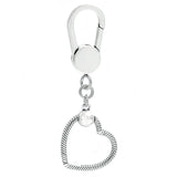 Heart Bag Holder Leather-free Fabric Charm Key Ring