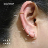 925 Sterling Silver Small Hoop Earrings Round Circle Earrings