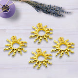 Mini Hollow Flame Sun Epoxy Frame Pendant