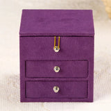 Mirrored 3-Layer Jewelry Organizer Box Display Holder Case