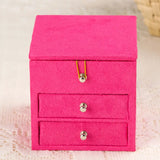 Mirrored 3-Layer Jewelry Organizer Box Display Holder Case
