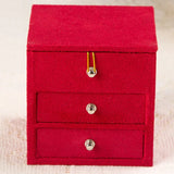 Mirrored 3-Layer Jewelry Organizer Box Display Holder Case
