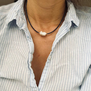 Baroque Pearl Beads Necklace for Women Wedding Party Jewelry Crystal Choker